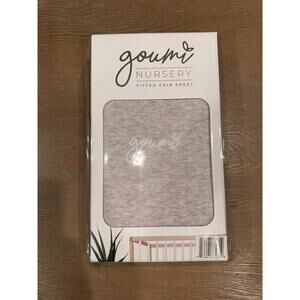 NEW Goumi Nursery Soft Bamboo Organic Cotton Fitted Crib Sheet Gray